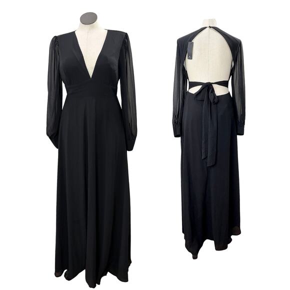 Lulus Plus Size 1X Maxi Backless Dress NEW Formal Prom Holiday Party Bridesmaid - Picture 1 of 14